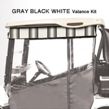 2007-16 Yamaha G29-Drive - Red Dot Chameleon Gray Black and White Valance