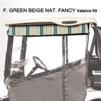 2007-16 Yamaha G29-Drive - Red Dot Chameleon Forest Green Beige and Natural Fancy Valance