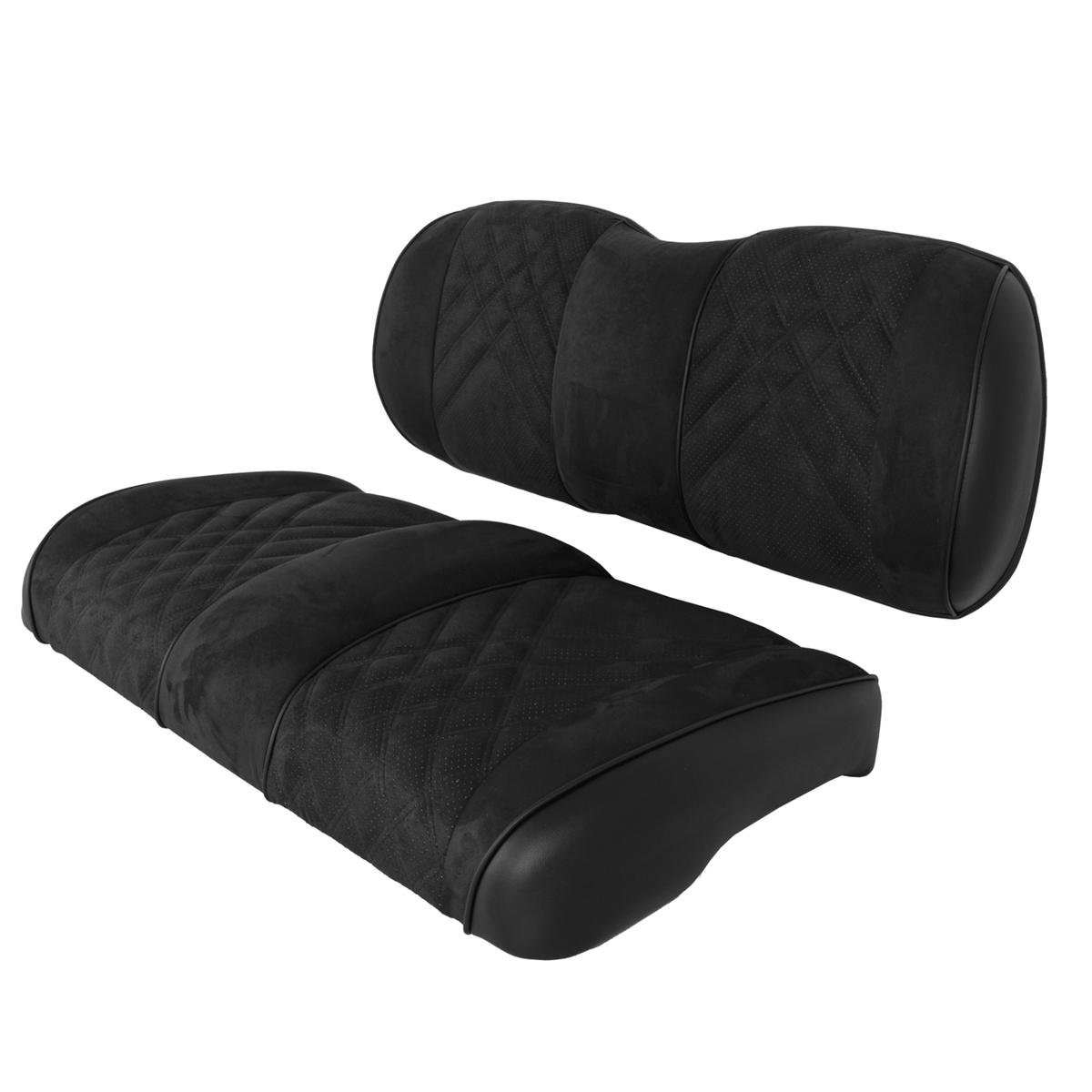 Club Car Precedent Onward Tempo Premium RedDot® Black Suede Front Seat Assemblies