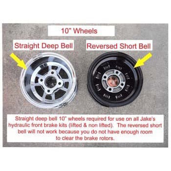 2008.5-Up Club Car Precedent - Jake's Front Disk Brake Kit with Long Travel