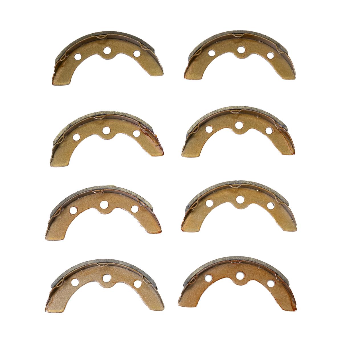 Rear Set Of (8) Brake Shoes (Select Club Car, EZGO and Yamaha Models)