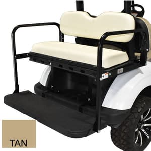 GTW&reg; MACH3 Rear Flip Seat for EZGO TXT - Tan (Years 1994.5-Up)