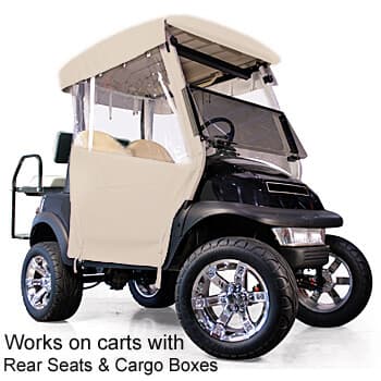 2008-Up EZGO RXV - Red Dot 3-Sided Beige Over-The-Top Soft Enclosure