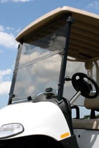 EZGO 4 Caddie - Red Dot Clear Folding Windshield