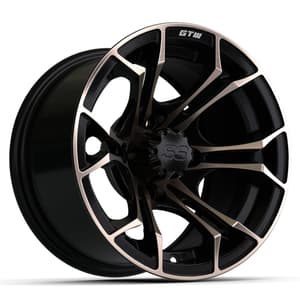 12&Prime; GTW&reg; Spyder Matte Black with Bronze Accents Wheel