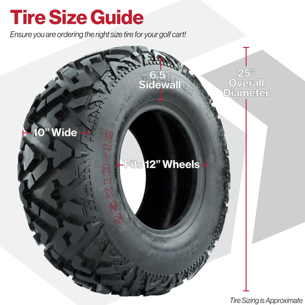25x10-12 GTW&reg; Barrage Mud Tire