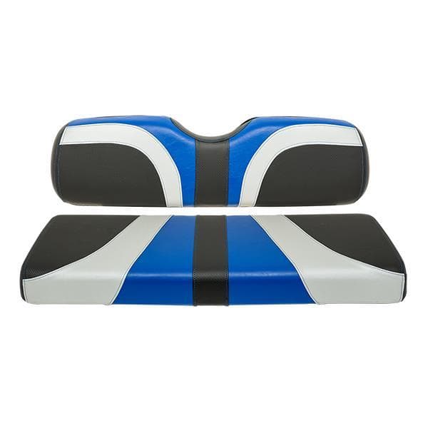 RedDot&reg; Blade Rear Seat Covers for MadJax&reg; Genesis 150 Seat Kits – Alpha Blue / Silver / Black Carbon Fiber