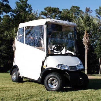 1996-94.5 EZGO Marathon - Red Dot 3-Sided White Over-The-Top Soft Enclosure