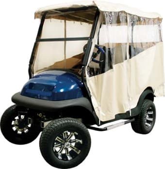 2004-Up Club Car Precedent - 3-Sided 4-Passenger Ivory Over-The-Top Soft Enclosure