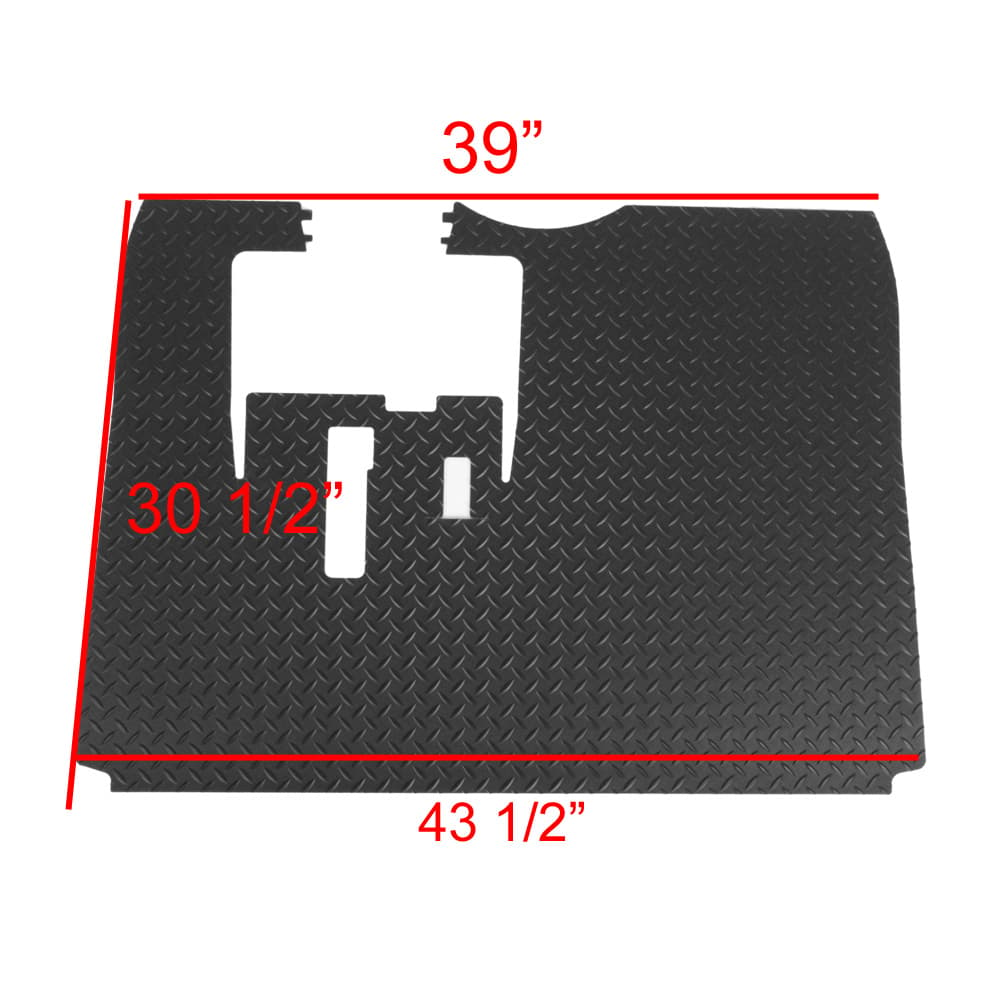 GTW&reg; Yamaha G29/Drive Replacement Diamond Plated Floormat (Fits 2007-2016)