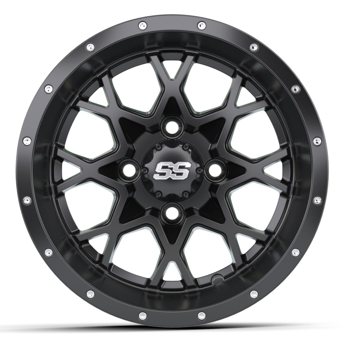 GTW Vortex Matte Black Wheel - 12 Inch