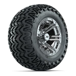 GTW Specter Chrome Wheels with 23in Predator A-T Tires - 12 Inch