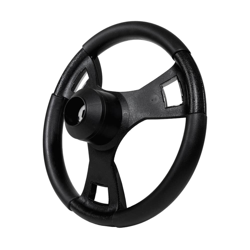 Gussi Italia&reg; Model 13 Black/Carbon Fiber  Steering Wheel For E-Z-GO