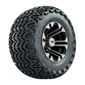 GTW Specter Black and Machined Wheels with 20in Predator A-T Tires - 10 Inch