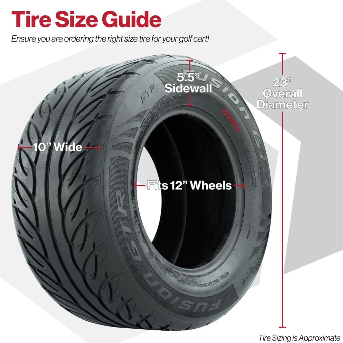 255/55-R12 GTW&reg; Fusion GTR Steel Belted Street Tire