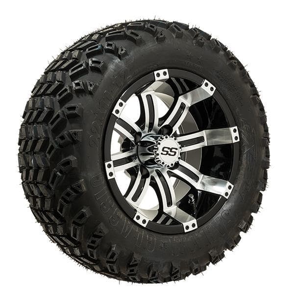 Set of 4 GTW Tempest Wheels with All-Terrain Tires - 12 Inch