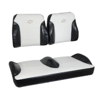 2000-Up Club Car DS - Suite Seats Black and White Replacement Seat