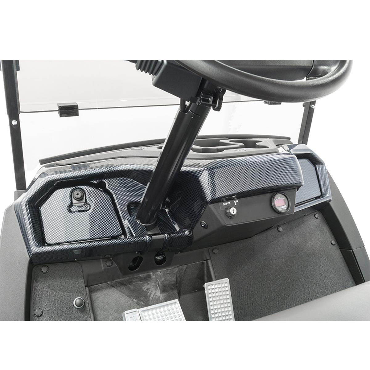 2017-Up Yamaha Drive2 - Carbon Fiber Dash Cover with Locking Doors