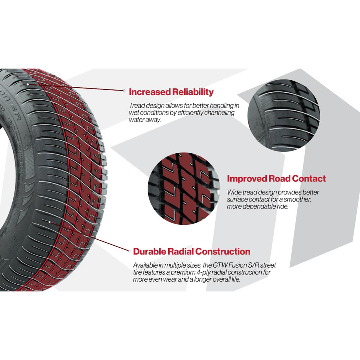 205/50-R10 GTW&reg; Fusion S/R Steel Belted Tire