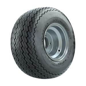 8” GTW&reg; Topspin Tire & Silver Steel Wheel Assembly