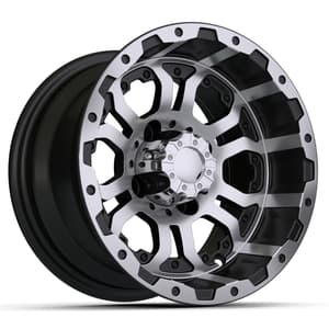 12&Prime; GTW&reg; Omega Black with Machined Accents Wheel