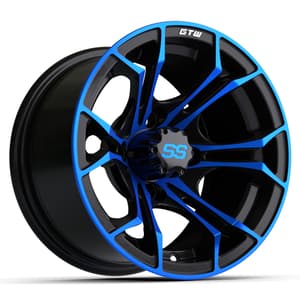 12&Prime; GTW&reg; Spyder Black with Blue Accents Wheel