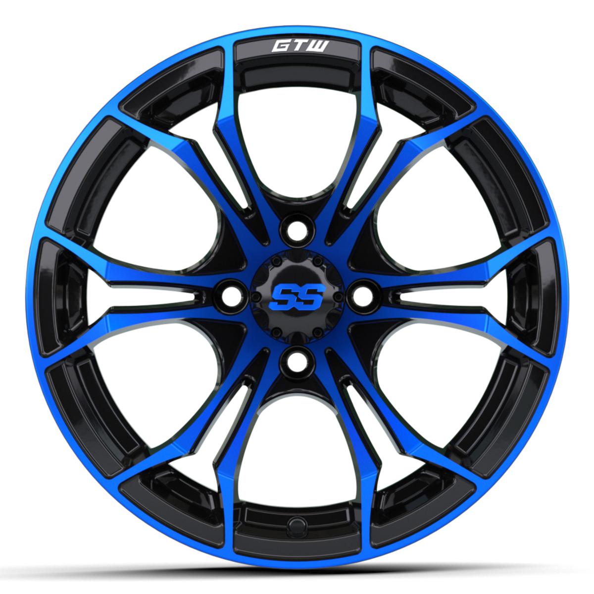 14&Prime; GTW&reg; Spyder Black with Blue Accents Wheel