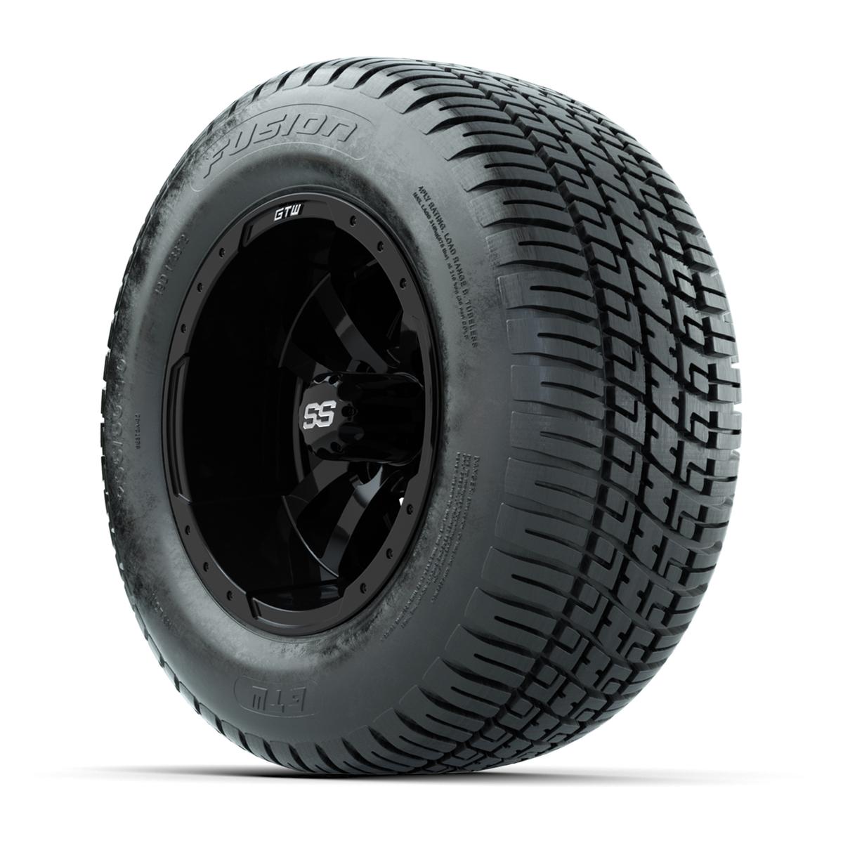 GTW Storm Trooper 10 in Wheels with 205/50-10 Fusion Street Tires – Set of 4