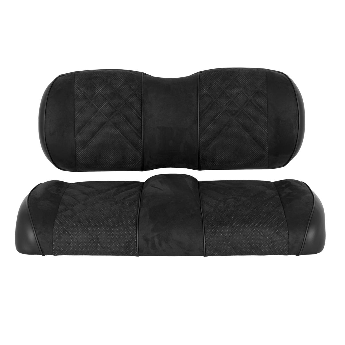 Club Car Precedent Onward Tempo Premium RedDot® Black Suede Front Seat Assemblies