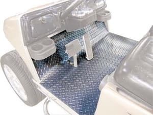 2004-Up Club Car Precedent - Gray Diamond-Plate Floor Mat