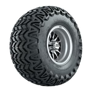 GTW Medusa Black and Machined Wheels with 22in Predator A-T Tires - 10 Inch