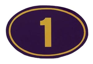 Black and Gold Decal