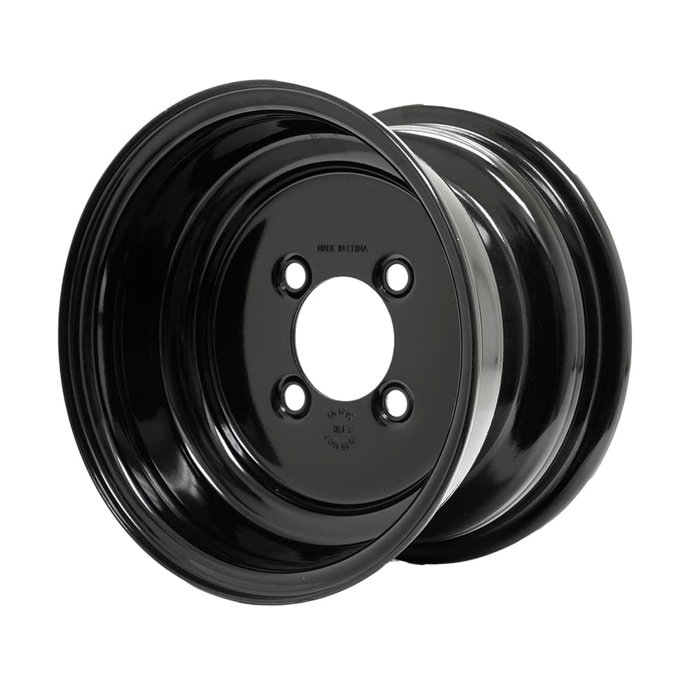 10&Prime; Black Steel Wheel (Centered)