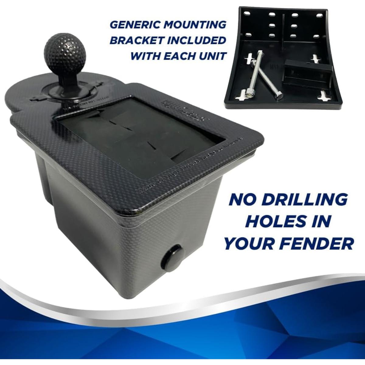 Carbon-Fiber Club Clean Club & Ball Washer (Universal Fit)