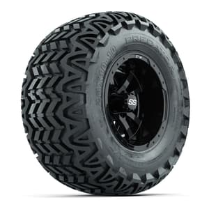 GTW Storm Trooper Black Wheels with 20in Predator A-T Tires - 10 Inch