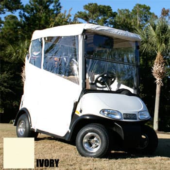 2000-Up Club Car DS - Red Dot 3-Sided Ivory Over-The-Top Soft Enclosure