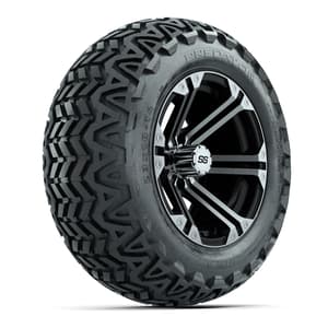 GTW Specter Black and Machined Wheels with 23in Predator A-T Tires - 14 Inch