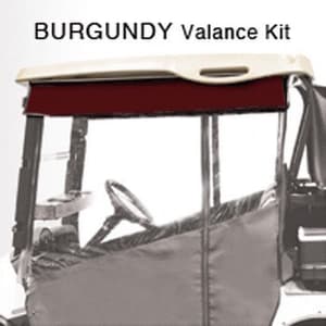 1982-99 Club Car DS - Red Dot Chameleon Burgundy Valance