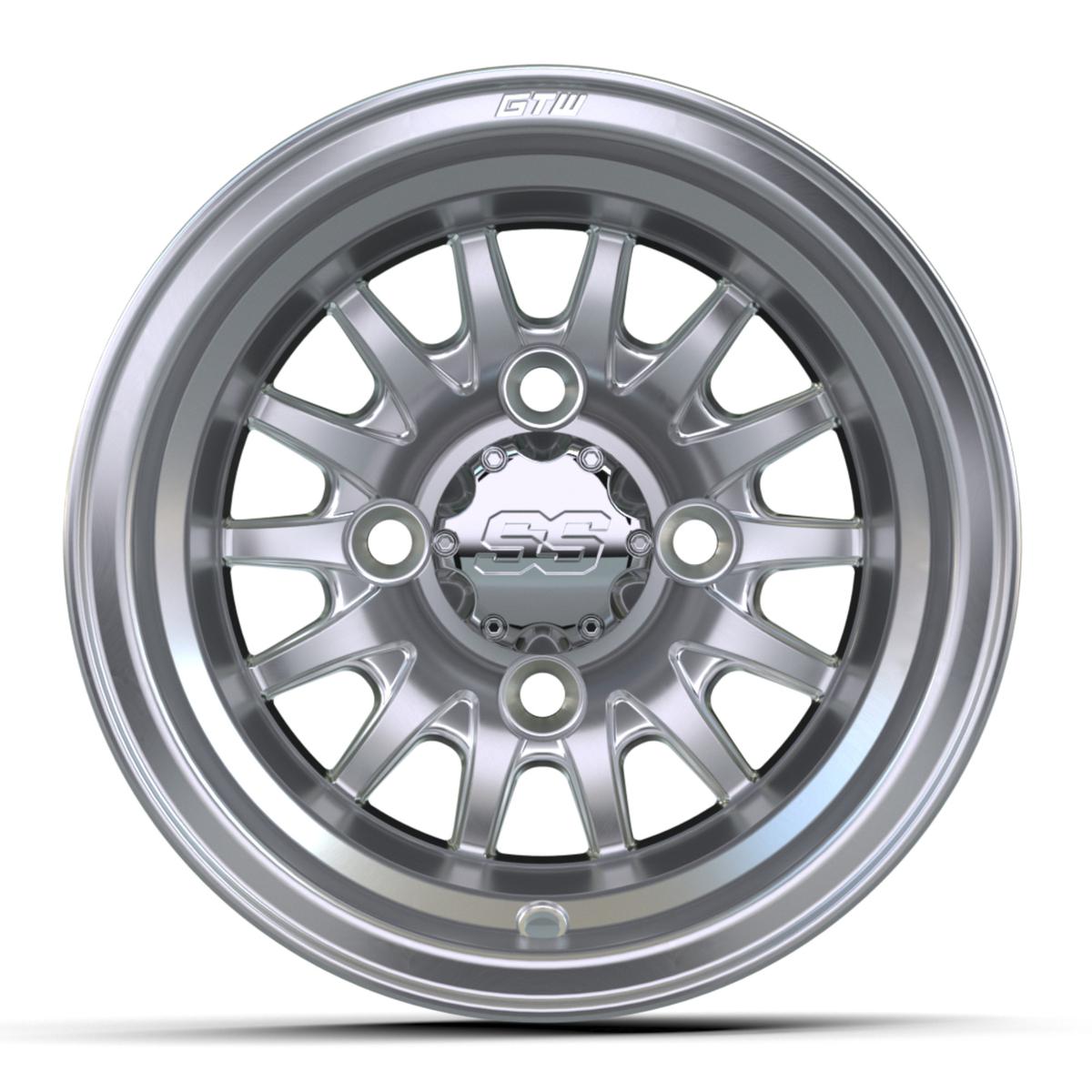 10&Prime; GTW&reg; Medusa Silver with Machined Accents Wheel