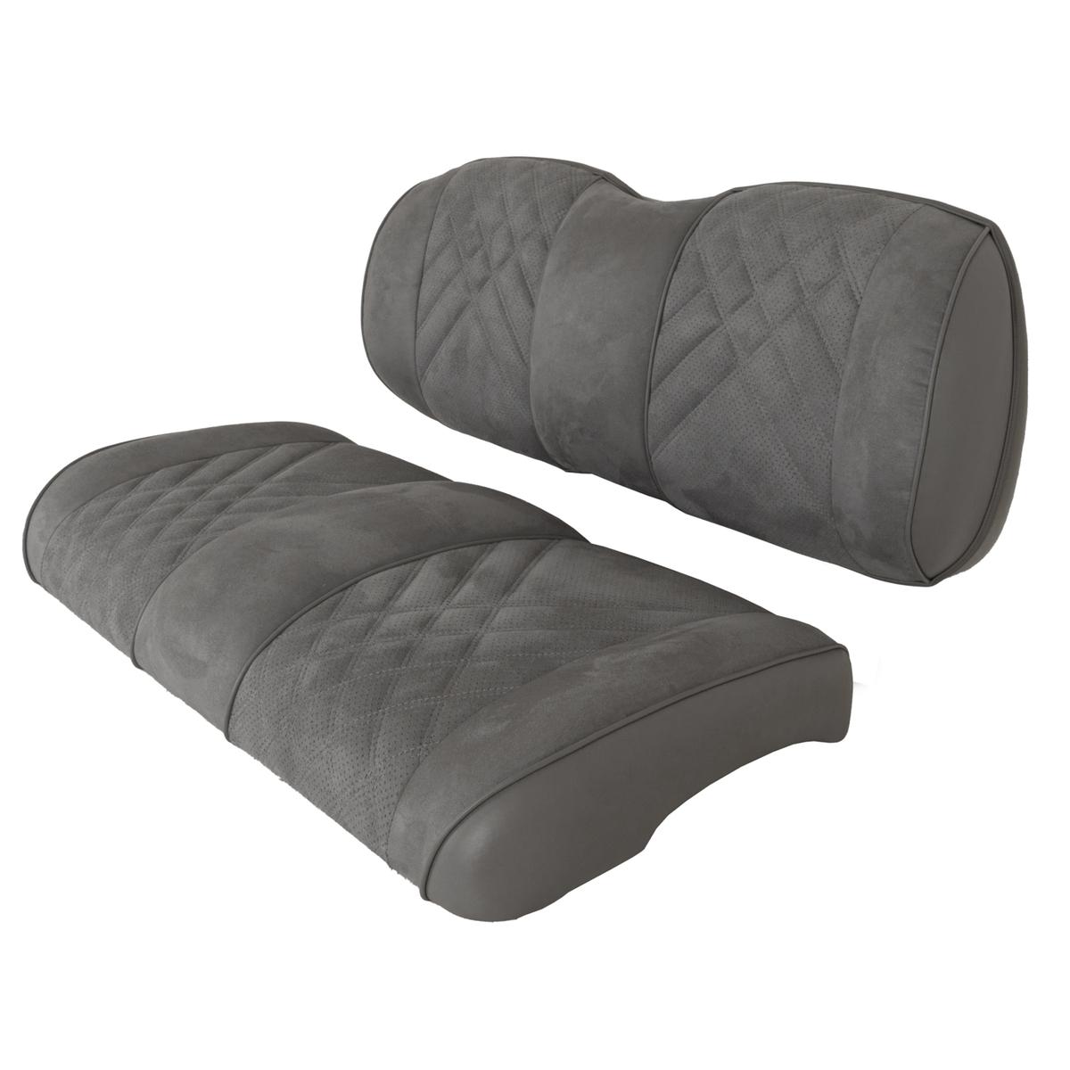 Club Car Precedent Onward Tempo Premium RedDot® Pewter Suede Front Seat Assemblies