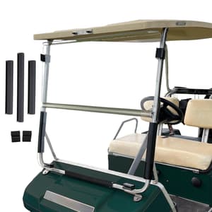 1982-99 Club Car DS - Red Dot Clear Folding Windshield