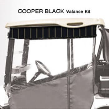 2000.5-Up Club Car DS - Red Dot Chameleon Cooper Black Valance