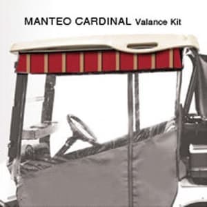 2000.5-Up Club Car DS - Red Dot Chameleon Manteo Cardinal Valance