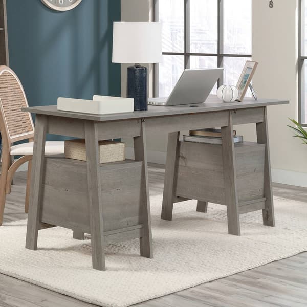 Sauder Trestle Executive Desk with Drawers