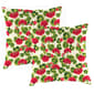 Jordan Manufacturing 2pk. Geranium Floral Outdoor Throw Pillows - image 1
