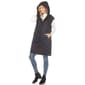 Womens White Mark Diamond Quilted Hooded Puffer Vest - image 2