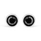 Haus of Brilliance Silver 4ctw. Black Diamond Stud Earrings - image 3