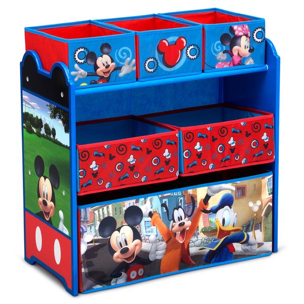 Delta Children Disney Mickey Mouse Six Bin Toy Storage Organizer