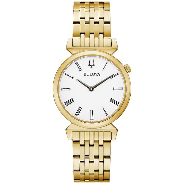 Womens Bulova Goldtone Stainless Bracelet Watch - 97L161 - image 