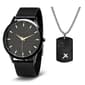 Mens Steeltime Watch And Necklace Set - B80152W811033P - image 1